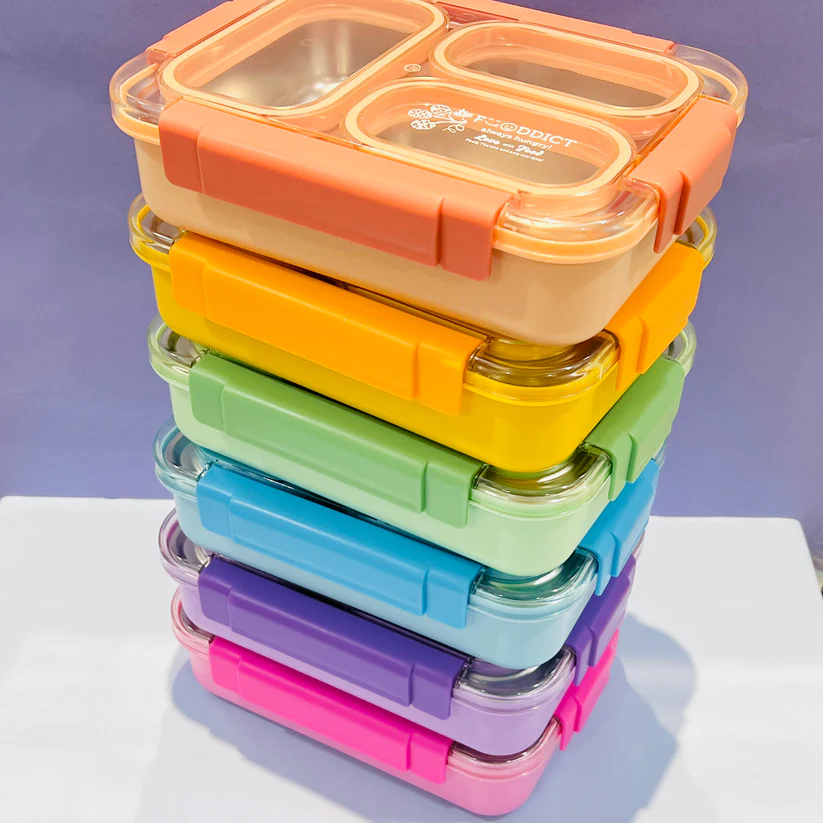 100% Spill Free - 3 Compartments Lunchbox (710ml)